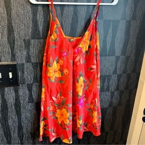 Y2k chemise slip dress nightie tank top tropical floral